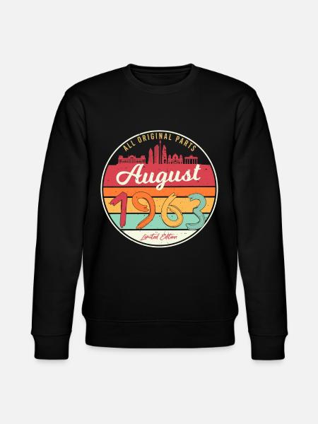 Limited Edition August 1963 - Stanley/Stella CHANGER Unisex Organic Sweatshirt - black