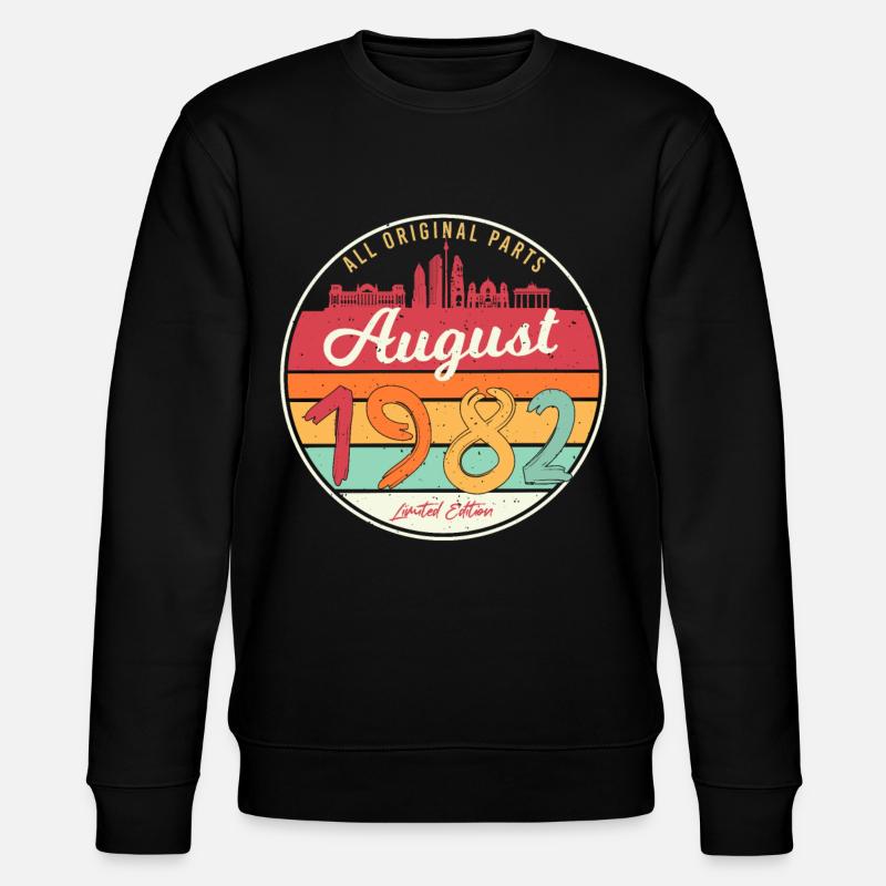 40e anniversaire août 1982 - Sweat bio CHANGER Stanley/Stella Unisexe - noir