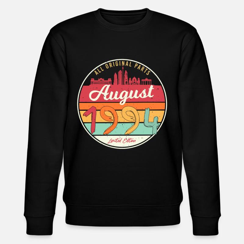 Born August 1994 - Stanley/Stella CHANGER Unisex Organic Sweatshirt - black
