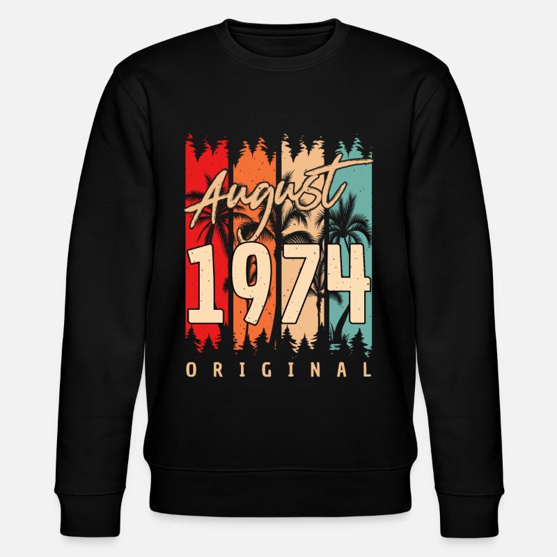 Rétro août 1974 - Sweat bio CHANGER Stanley/Stella Unisexe - noir