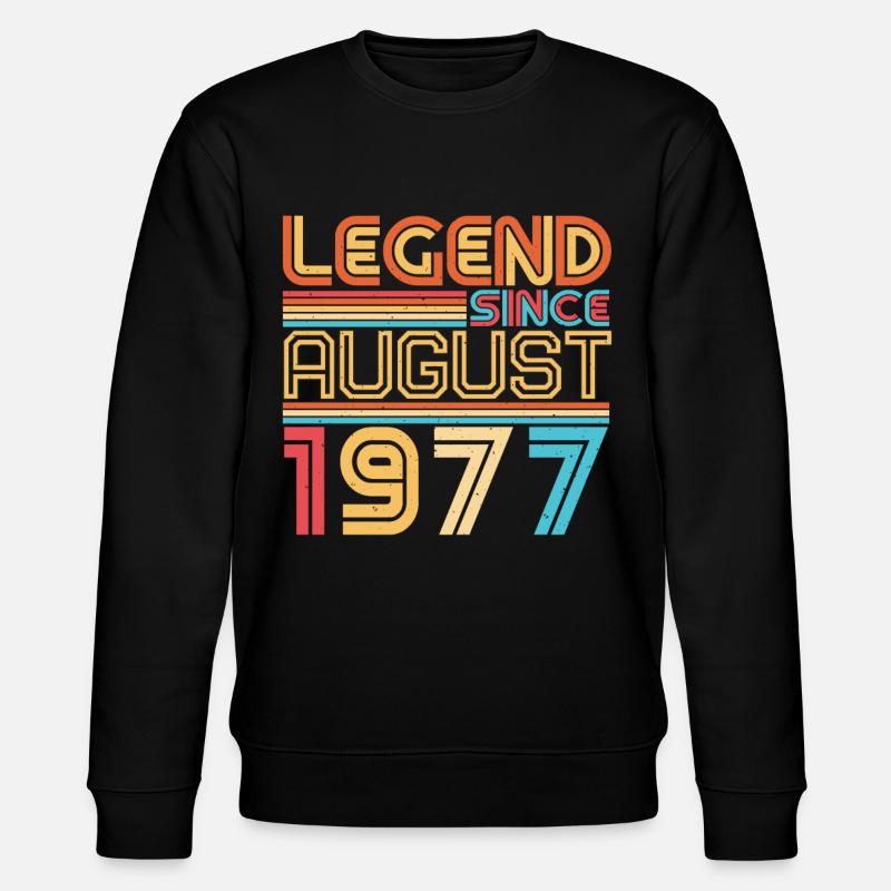 Août 1977 Idée cadeau - Sweat bio CHANGER Stanley/Stella Unisexe - noir