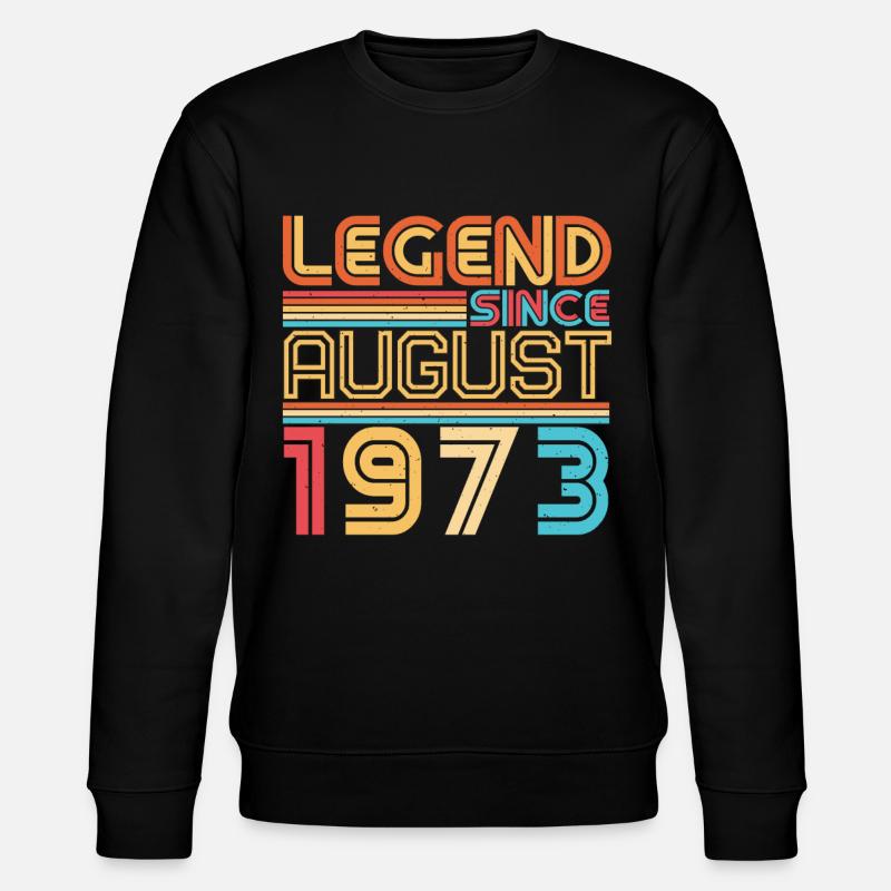 August 1973 Gift idea - Stanley/Stella CHANGER Unisex Organic Sweatshirt - black