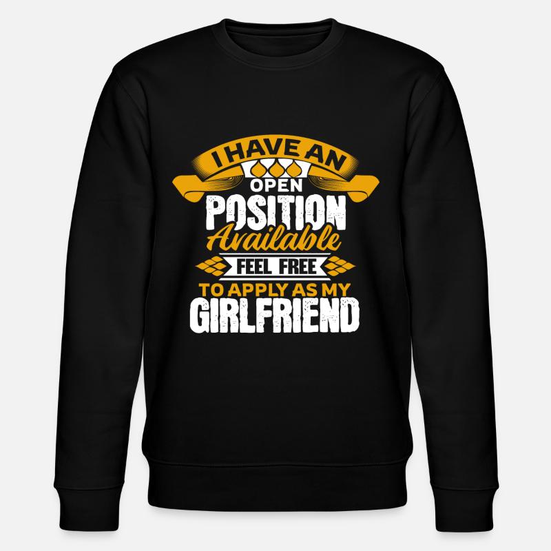 Single Stolz Partnerschaft - Stanley/Stella Unisex Bio-Sweatshirt CHANGER  - Schwarz
