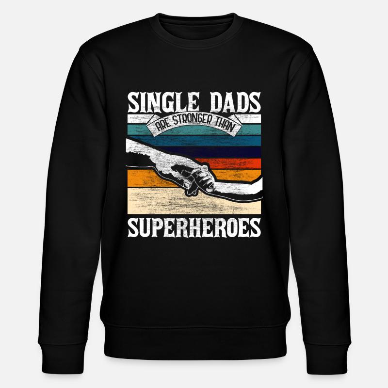 Idée cadeau Père Papa Célibataire - Sweat bio CHANGER Stanley/Stella Unisexe - noir