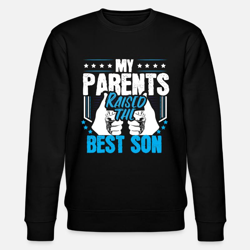 Best Son Boy Gift - Stanley/Stella CHANGER Unisex Organic Sweatshirt - black