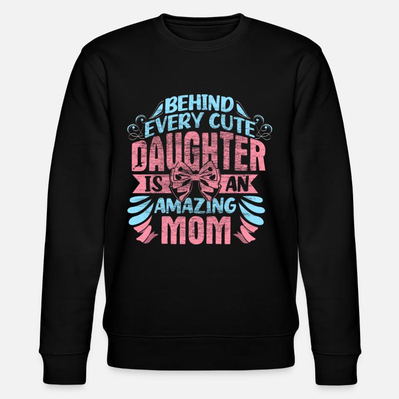Mutter Tochter Beste Freunde Kind - Stanley/Stella Unisex Bio-Sweatshirt CHANGER - Schwarz