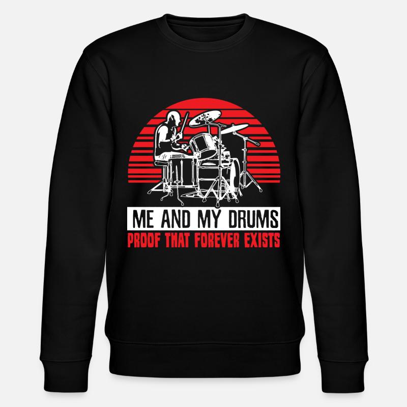 Drums Rock - Stanley/Stella CHANGER Unisex Organic Sweatshirt - black
