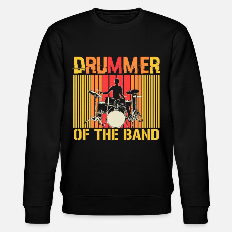 Drums Drum Gift - Stanley/Stella CHANGER Unisex Organic Sweatshirt - black