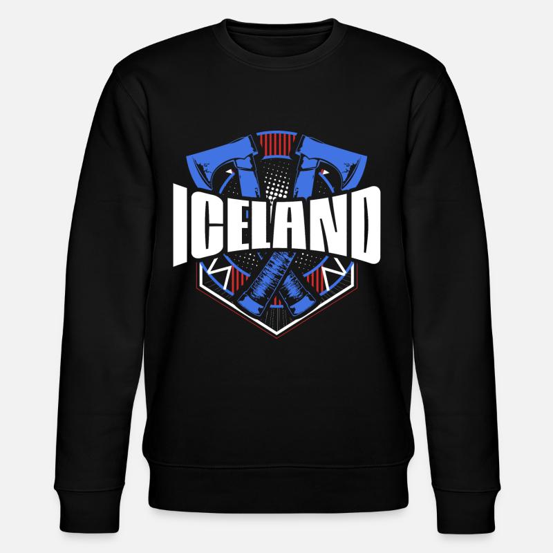 Island Reykjavik Stolz - Stanley/Stella Unisex Bio-Sweatshirt CHANGER  - Schwarz