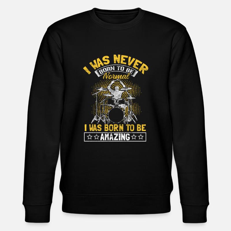 Drums Drummer - Stanley/Stella CHANGER Unisex Organic Sweatshirt - black