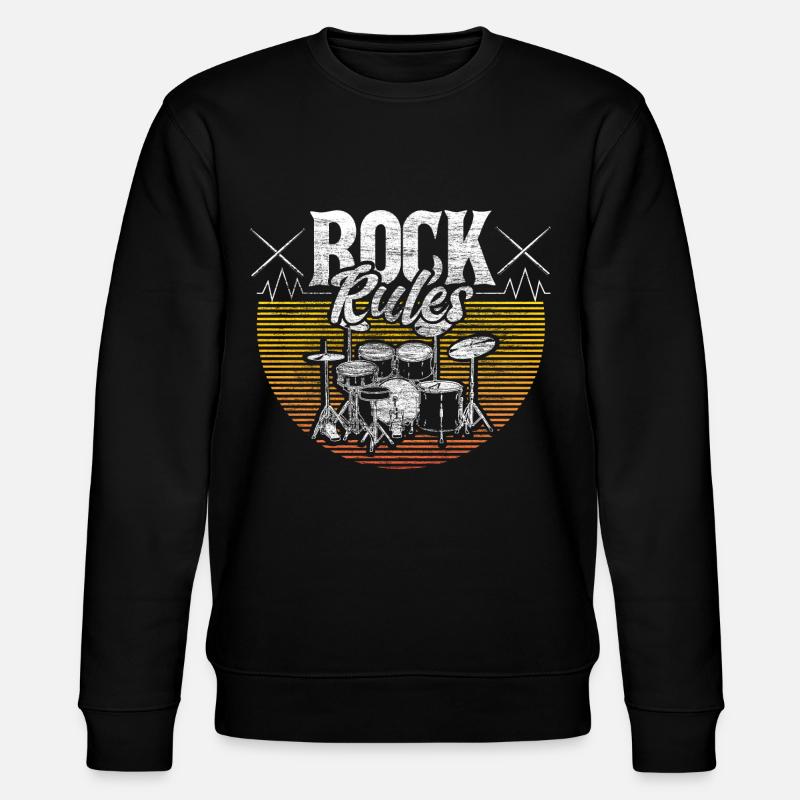 Schlagzeug Drummer Snare Geschenkidee - Stanley/Stella Unisex Bio-Sweatshirt CHANGER  - Schwarz