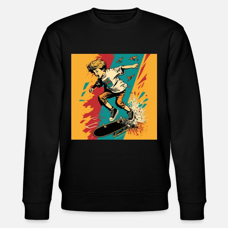 Skater Boy - Stanley/Stella Unisex Bio-Sweatshirt CHANGER  - Schwarz
