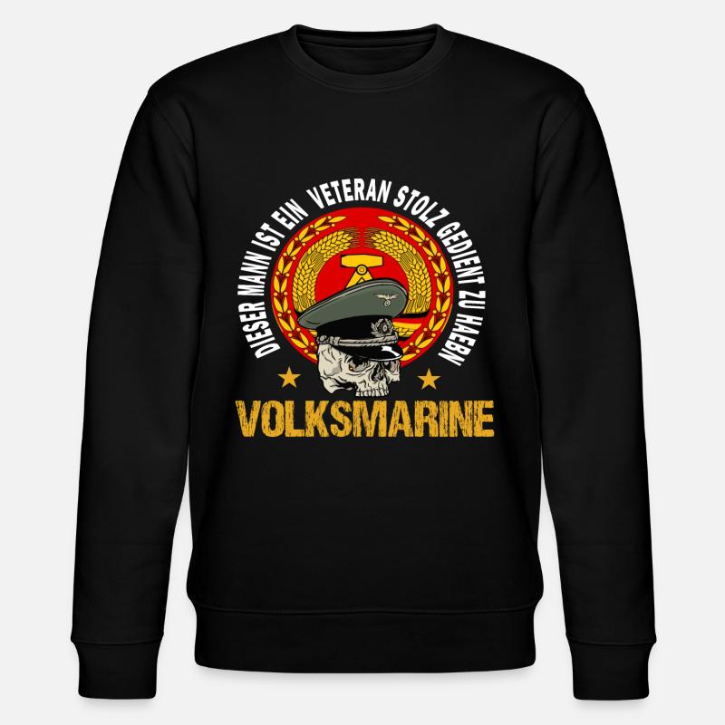 Volksmarine Veteran - Stanley/Stella Unisex Bio-Sweatshirt CHANGER  - Schwarz
