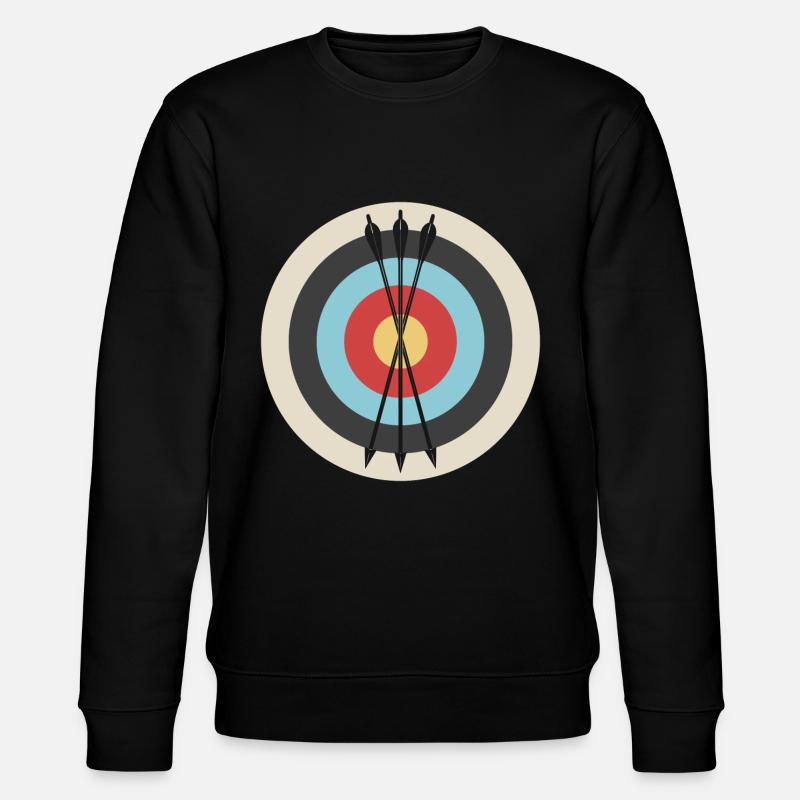Pfeil Und Bogen - Stanley/Stella Unisex Bio-Sweatshirt CHANGER  - Schwarz