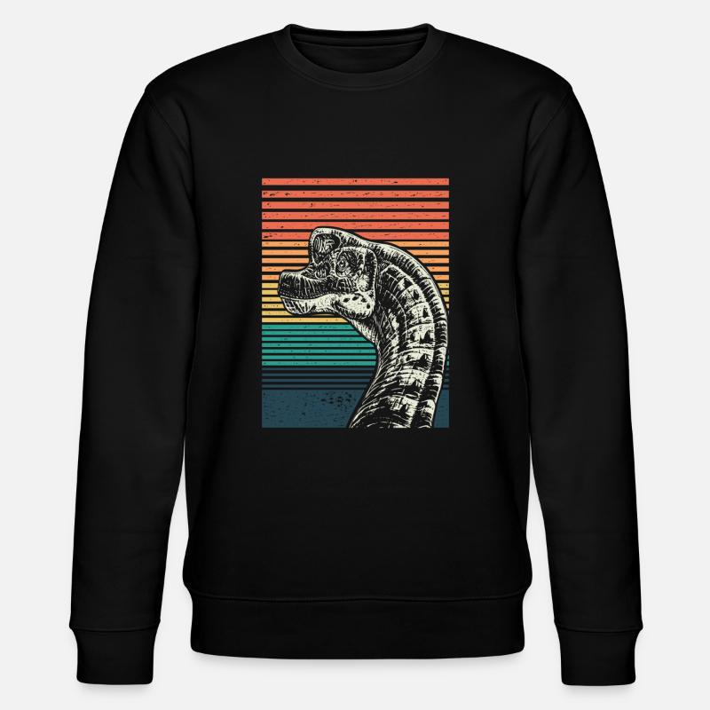 Brachiosaurus - Stanley/Stella CHANGER Unisex Organic Sweatshirt - black