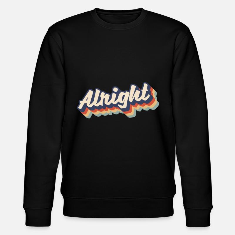 Retro alright - Stanley/Stella CHANGER Unisex Organic Sweatshirt - black