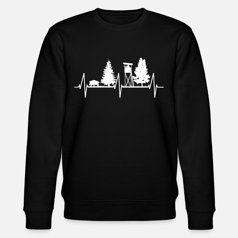 Chasse au sanglier - Sweat bio CHANGER Stanley/Stella Unisexe - noir