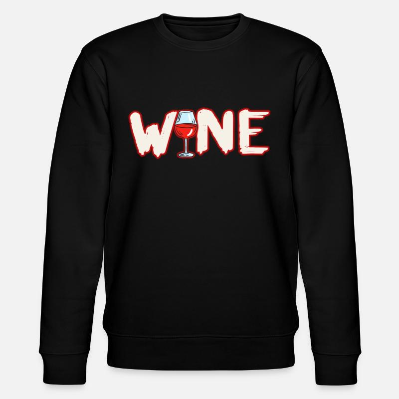 Wine Gift Idea - Stanley/Stella CHANGER Unisex Organic Sweatshirt - black