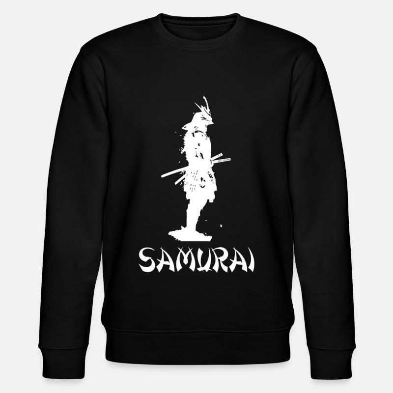 cooler japanischer Samurai - Stanley/Stella Unisex Bio-Sweatshirt CHANGER - Schwarz