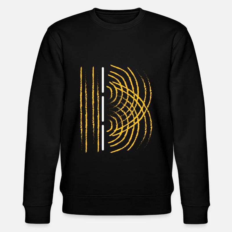 DOUBLE SLIT EXPERIMENT - Stanley/Stella CHANGER Unisex Organic Sweatshirt - black