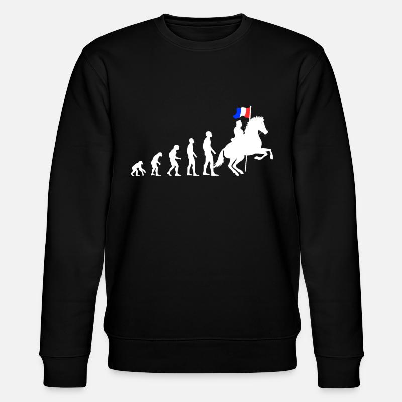 Frankreich Geschenk - Patriot Evolution - Stanley/Stella Unisex Bio-Sweatshirt CHANGER  - Schwarz