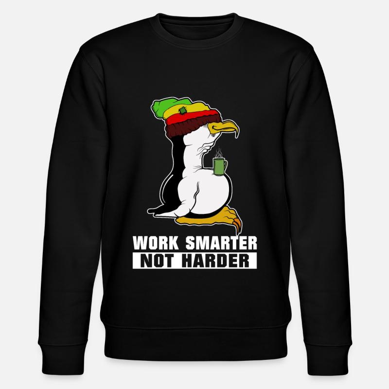 Pause café pingouin Linux Rasta Informatik PC Nerd - Sweat bio CHANGER Stanley/Stella Unisexe - noir