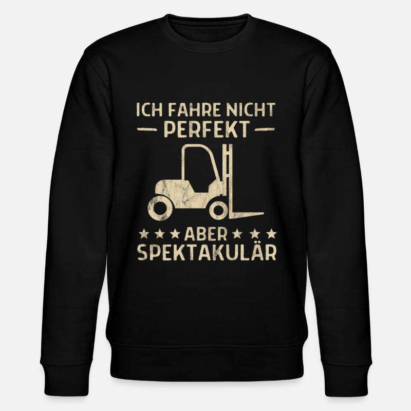 Gabelstapler - Gabelstapler-Fahrer - Geschenk - Stanley/Stella Unisex Bio-Sweatshirt CHANGER  - Schwarz