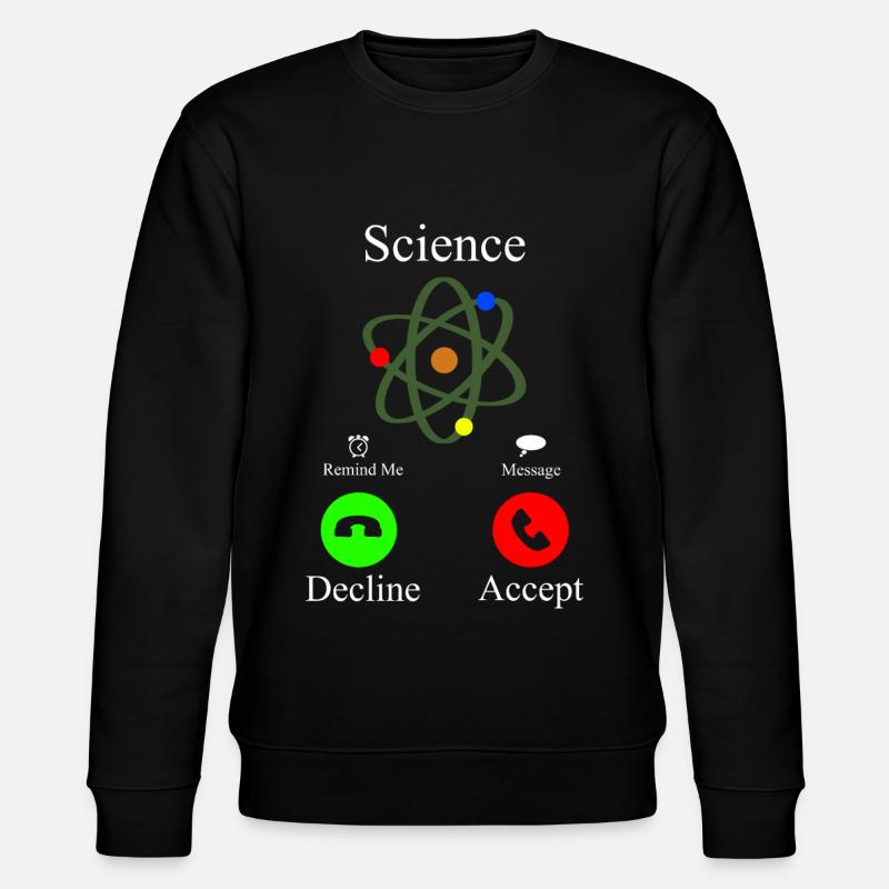Science is Calling Anruf Handy - Stanley/Stella Unisex Bio-Sweatshirt CHANGER  - Schwarz