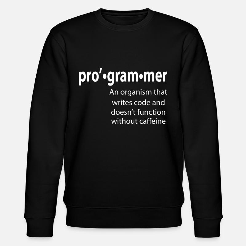 Programmierer - Coder - Hacker - IT - Stanley/Stella Unisex Bio-Sweatshirt CHANGER  - Schwarz