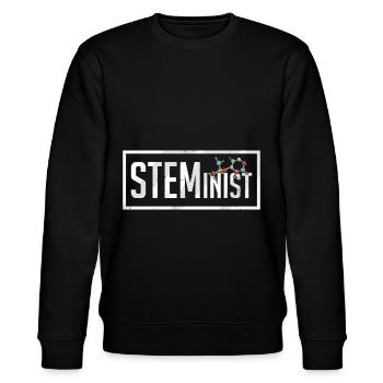 STEMinist Science - Sweat bio CHANGER Stanley/Stella Unisexe - noir - Devant - Nik (191cm) & Marisol (170cm)