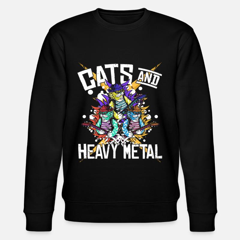 Chats & Heavy Metal - Sweat bio CHANGER Stanley/Stella Unisexe - noir
