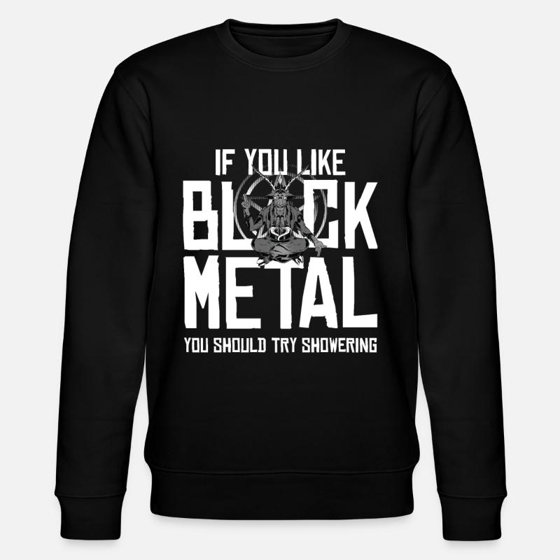 Drôle de Heavy Metal - Sweat bio CHANGER Stanley/Stella Unisexe - noir
