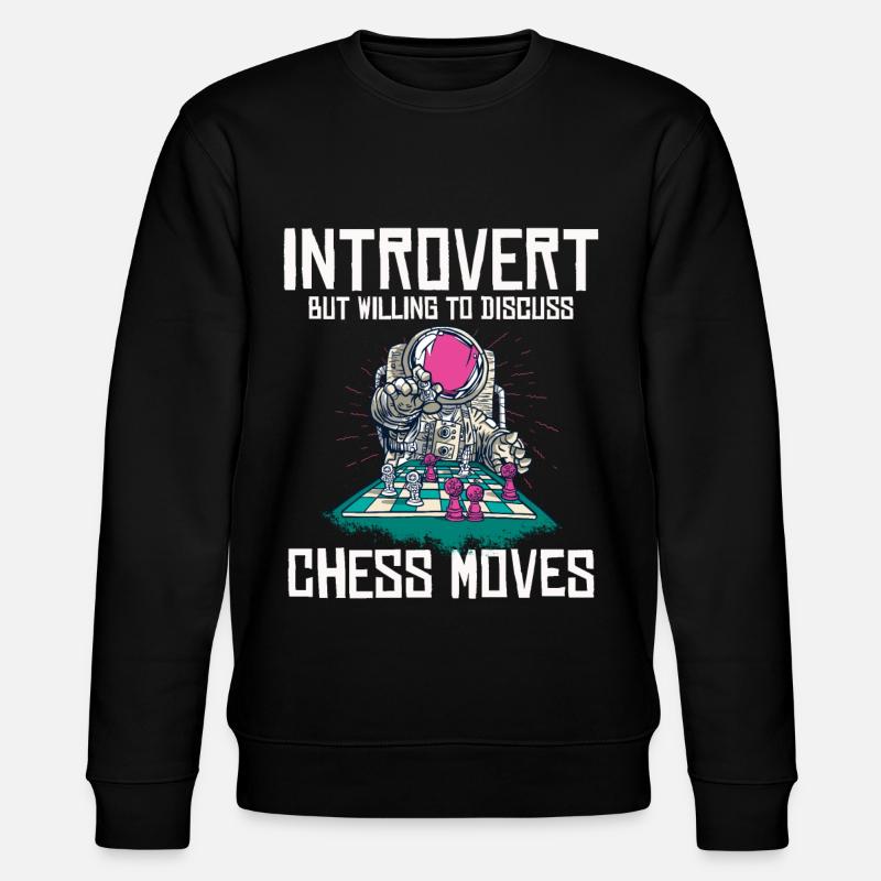 Funny Chess Player - Stanley/Stella Unisex Bio-Sweatshirt CHANGER  - Schwarz