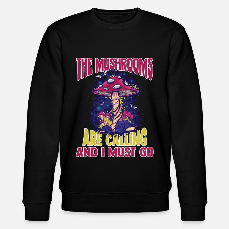 Chasse aux champignons - Sweat bio CHANGER Stanley/Stella Unisexe - noir