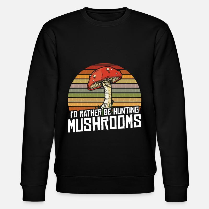 Mushroom Hunting - Stanley/Stella Unisex Bio-Sweatshirt CHANGER  - Schwarz