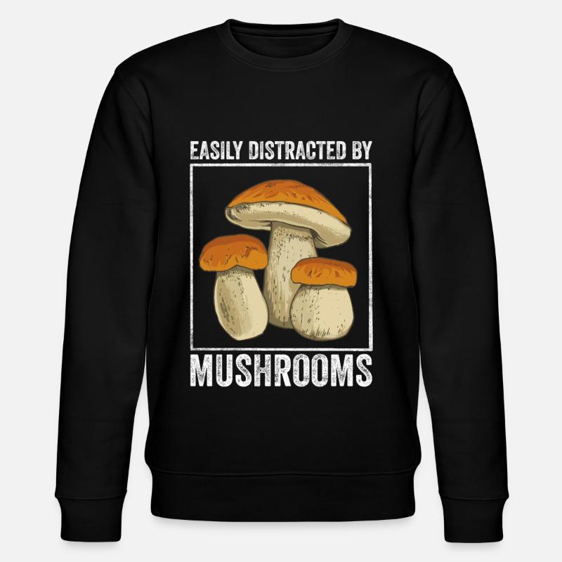 Mushroom Hunting - Stanley/Stella Unisex Bio-Sweatshirt CHANGER  - Schwarz