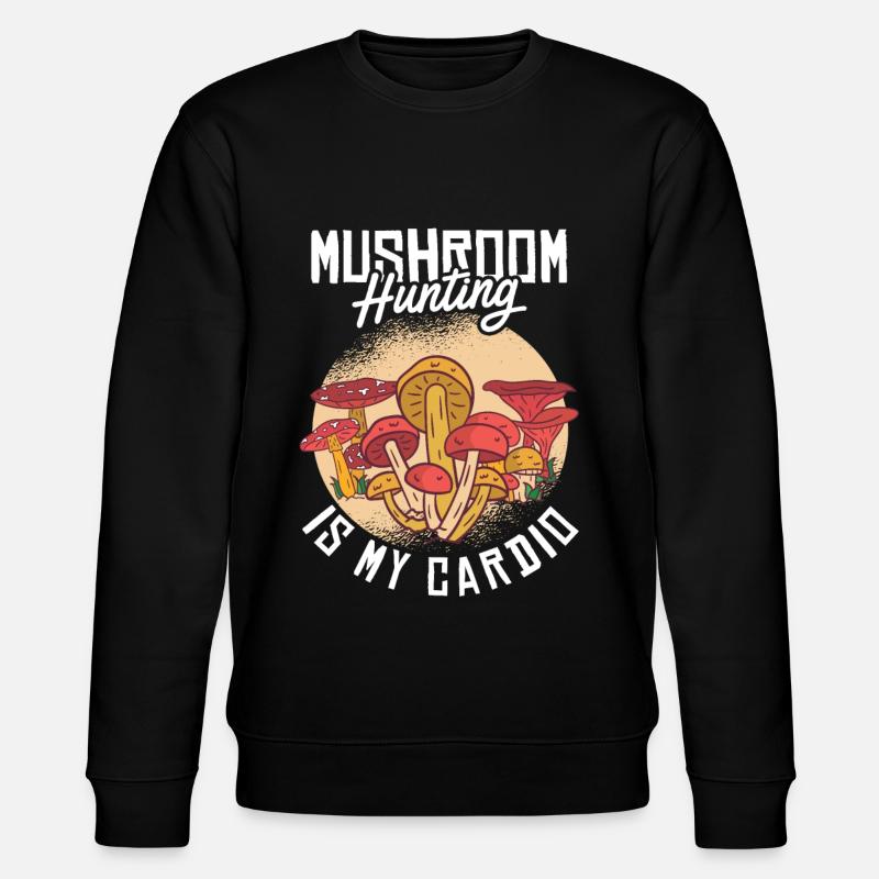 Chasse aux champignons - Sweat bio CHANGER Stanley/Stella Unisexe - noir