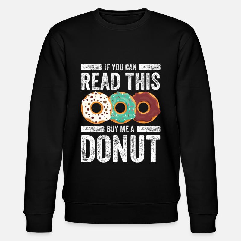 Donut Lover - Stanley/Stella CHANGER Unisex Organic Sweatshirt - black