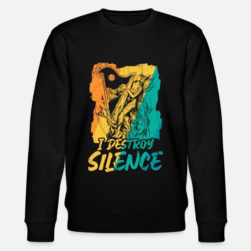 Harp Player - Stanley/Stella Unisex Bio-Sweatshirt CHANGER  - Schwarz
