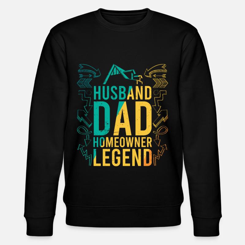 Housewarming Party Dad - Stanley/Stella Unisex Bio-Sweatshirt CHANGER  - Schwarz