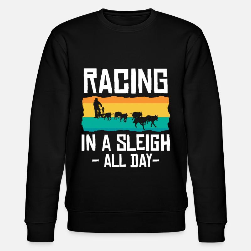 Dog Sledding | Mushing - Stanley/Stella CHANGER Unisex Organic Sweatshirt - black