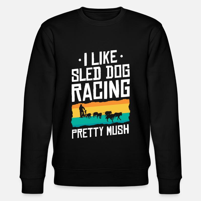 Dog Sledding | Mushing - Stanley/Stella CHANGER Unisex Organic Sweatshirt - black