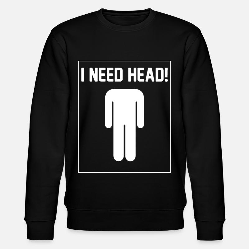 I need Head - Stanley/Stella Unisex Bio-Sweatshirt CHANGER  - Schwarz