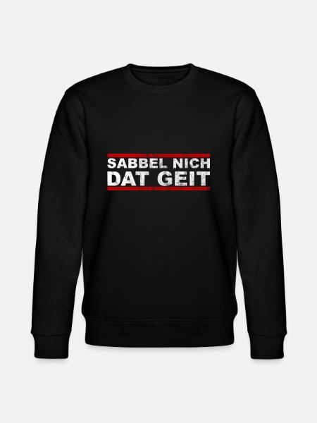 Sabbel Nich Dat Geit - Stanley/Stella Unisex Bio-Sweatshirt CHANGER  - Schwarz