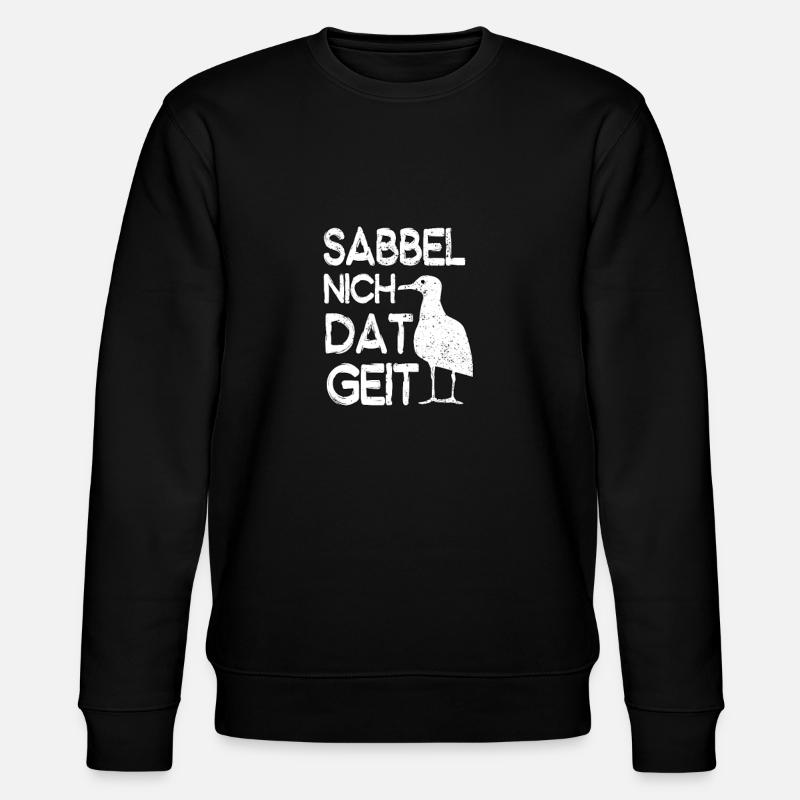 Sabbel Nich Dat Geit - Stanley/Stella Unisex Bio-Sweatshirt CHANGER  - Schwarz