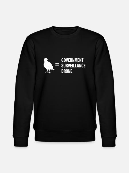 Birds aren't real - Stanley/Stella CHANGER Unisex Organic Sweatshirt - black