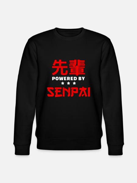 Senpai Anime - Stanley/Stella CHANGER Unisex Organic Sweatshirt - black