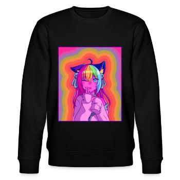 Kidcore Esthétique Kawaii Anime Girl Nostalgie des années 90 - Sweat bio CHANGER Stanley/Stella Unisexe - noir - Devant - Nik (191cm) & Marisol (170cm)