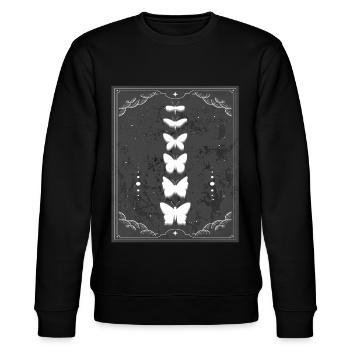 Monarch Butterfly Soft Grunge Esthétique - Sweat bio CHANGER Stanley/Stella Unisexe - noir - Devant - Nik (191cm) & Marisol (170cm)