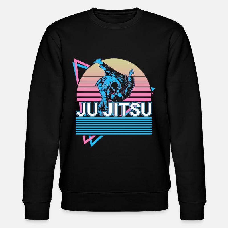 Ju Jitsu Retro Geschenk - Stanley/Stella Unisex Bio-Sweatshirt CHANGER  - Schwarz